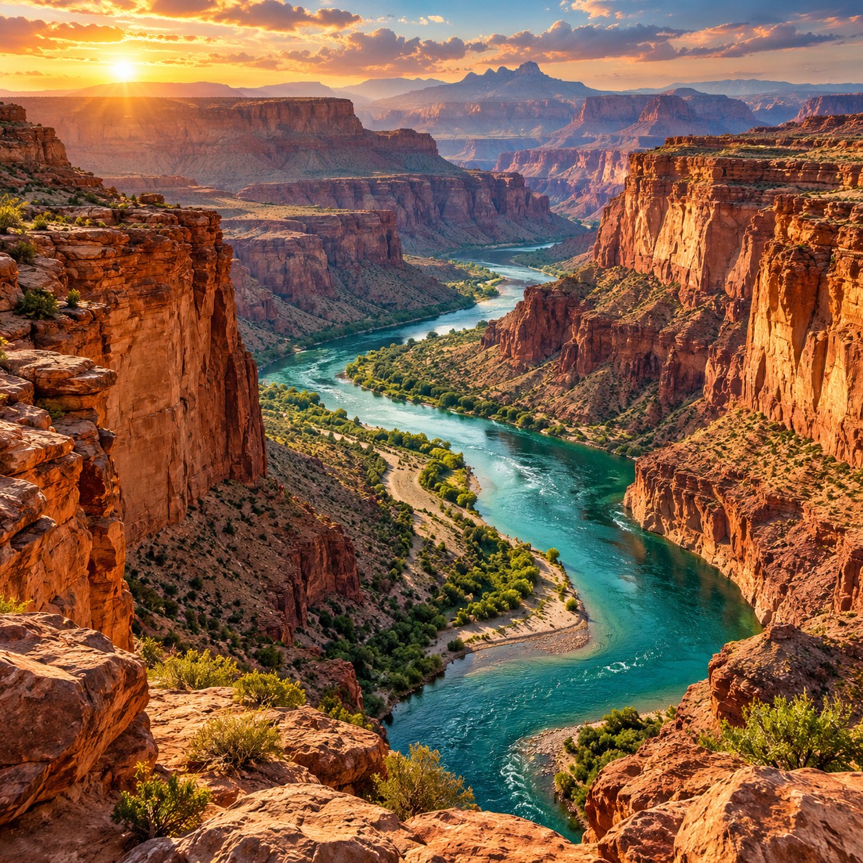 Turquoise canyon