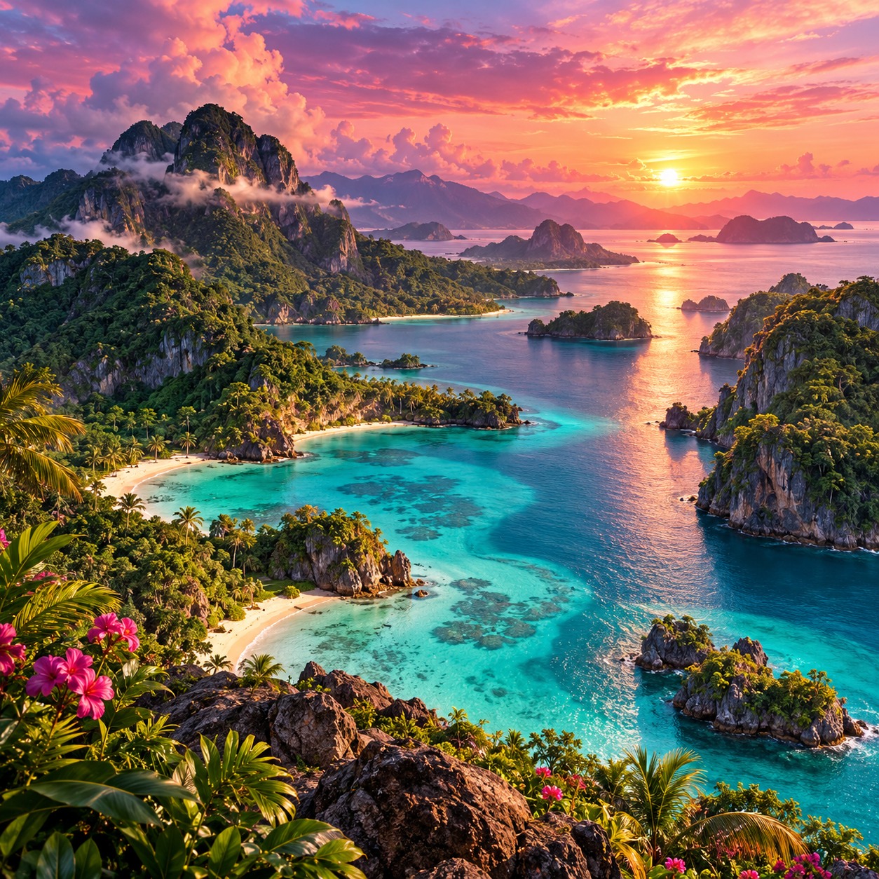 Sunset islands