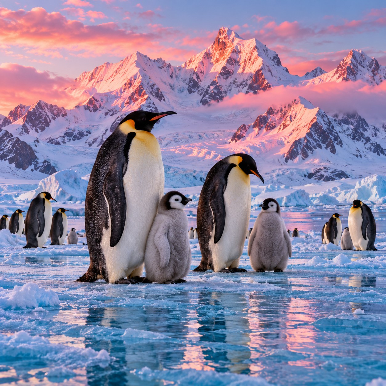Emperor penguins