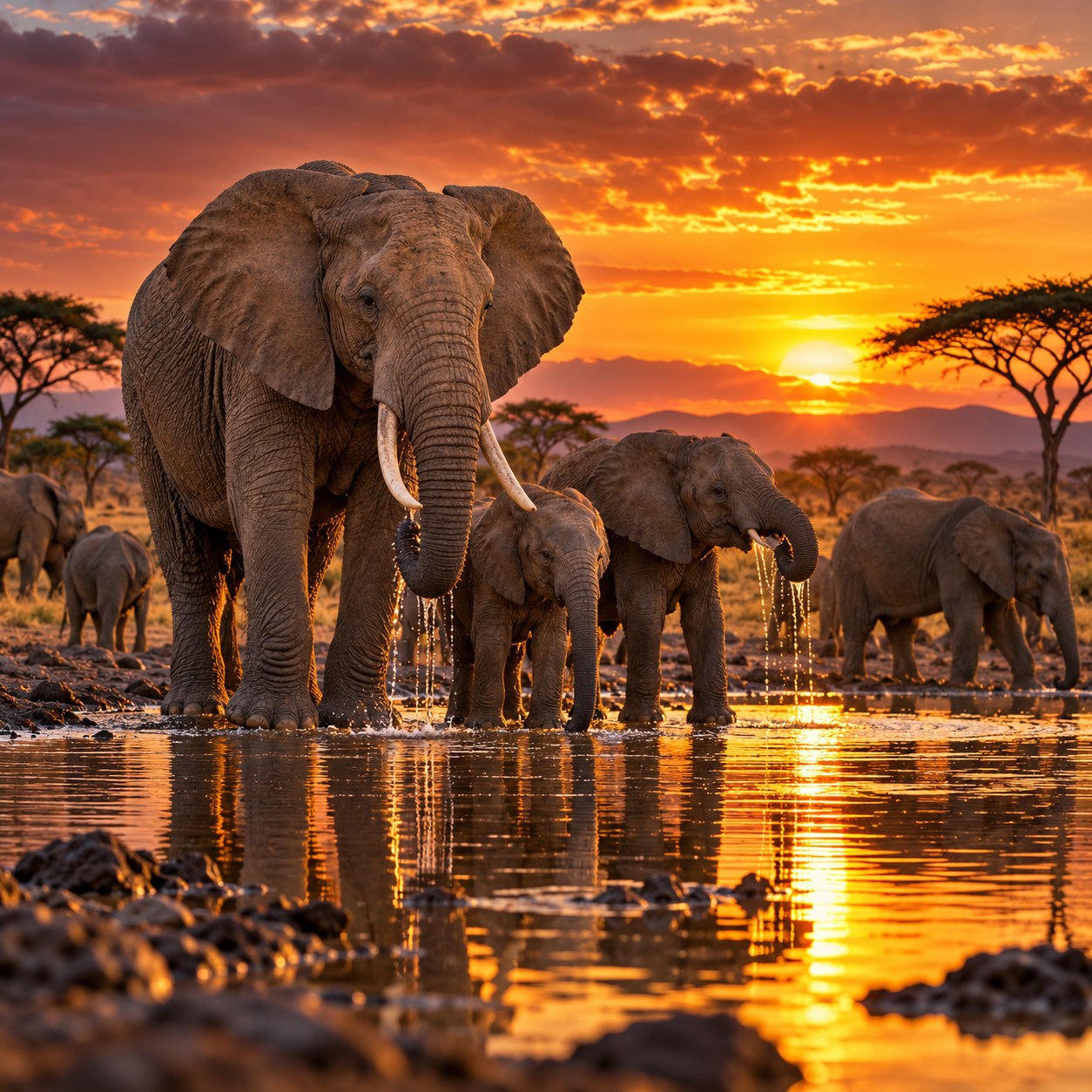 Elephant family